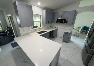 Kitchen remodeling in progress in a Houston home
