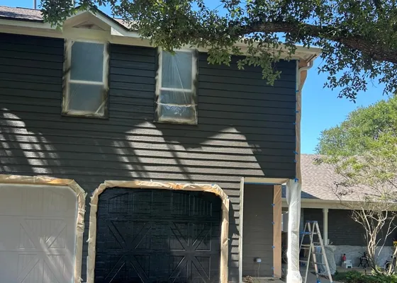 Two-story home exterior in Spring, TX