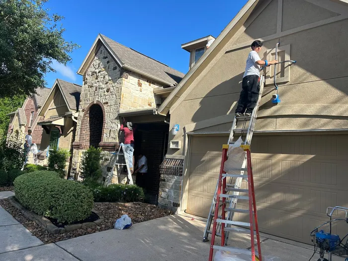 Backyard brick home with pool in the Houston area
